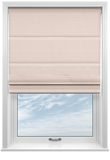 Saltaire, Rose Quartz - Motorised Roman Blind